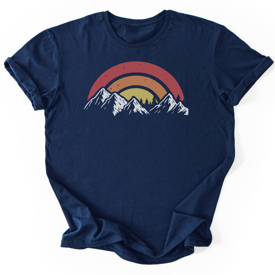Mountain Sunset T-Shirt - Nature Graphic Tee - Gift for Nature Lovers - Unisex