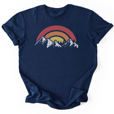 Mountain Sunset T-Shirt - Nature Graphic Tee - Gift for Nature Lovers - Unisex