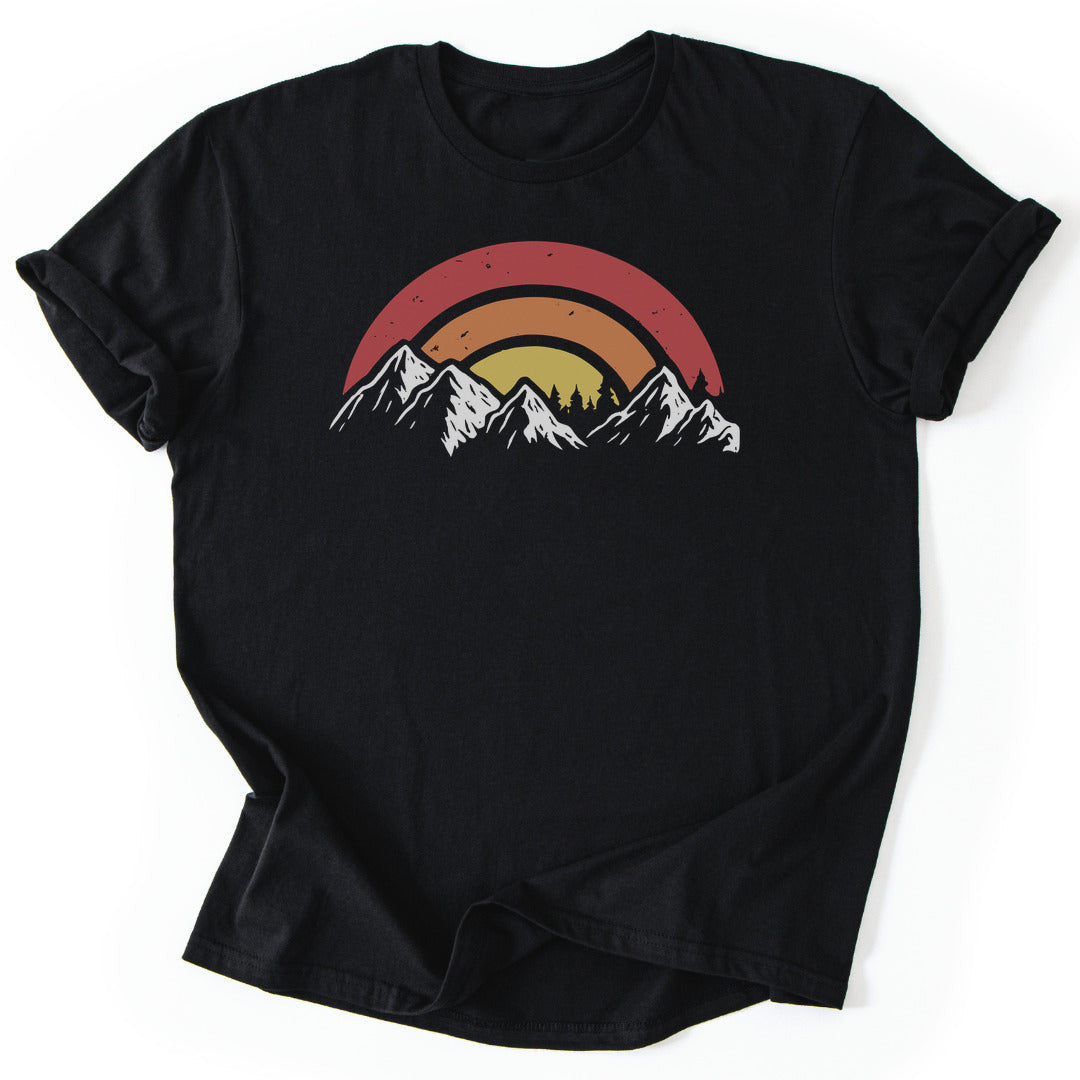 Mountain Sunset T-Shirt - Nature Graphic Tee - Gift for Nature Lovers - Unisex