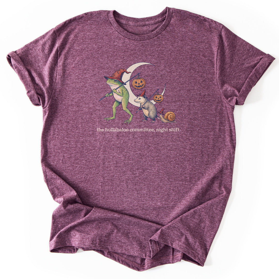 Night Shift T-Shirt - Nature Graphic Tee - Gift for Nature Lovers - Unisex