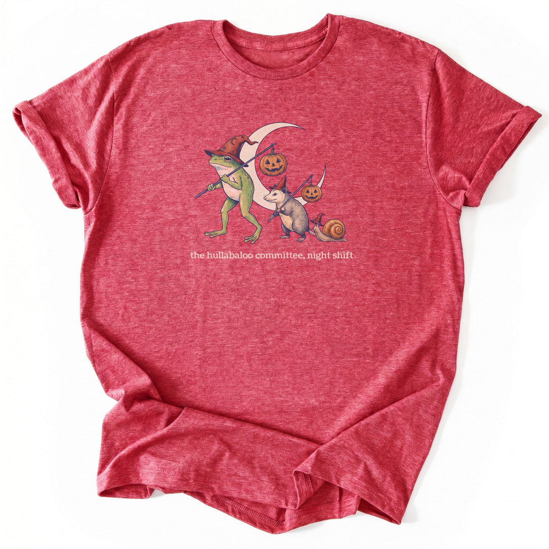 Night Shift T-Shirt - Nature Graphic Tee - Gift for Nature Lovers - Unisex