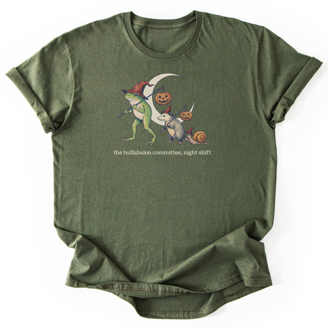 Night Shift T-Shirt - Nature Graphic Tee - Gift for Nature Lovers - Unisex