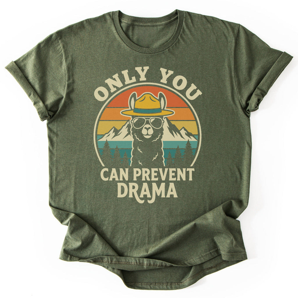 Llama Drama T-Shirt - Nature Graphic Tee - Gift for Nature Lovers - Unisex