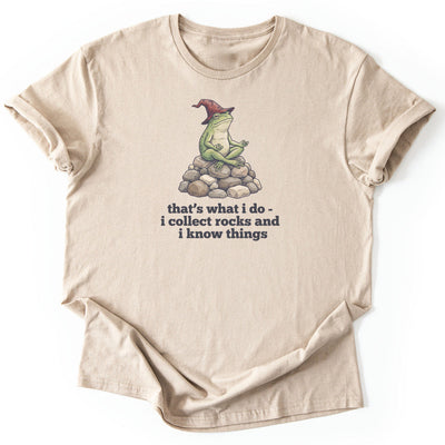 I Collect Rocks and I Know Things T-Shirt - Nature Graphic Tee - Gift for Nature Lovers - Unisex