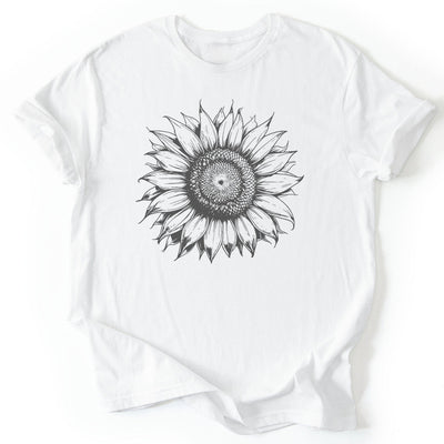 Sunflower T-Shirt - Nature Graphic Tee - Gift for Nature Lovers - Unisex