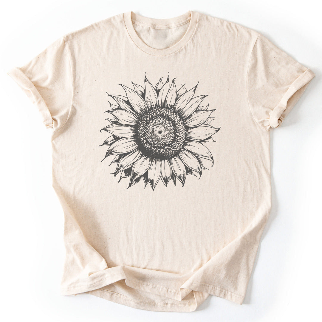 Sunflower T-Shirt - Nature Graphic Tee - Gift for Nature Lovers - Unisex