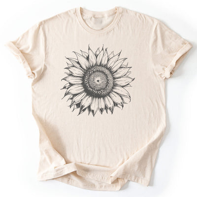Sunflower T-Shirt - Nature Graphic Tee - Gift for Nature Lovers - Unisex