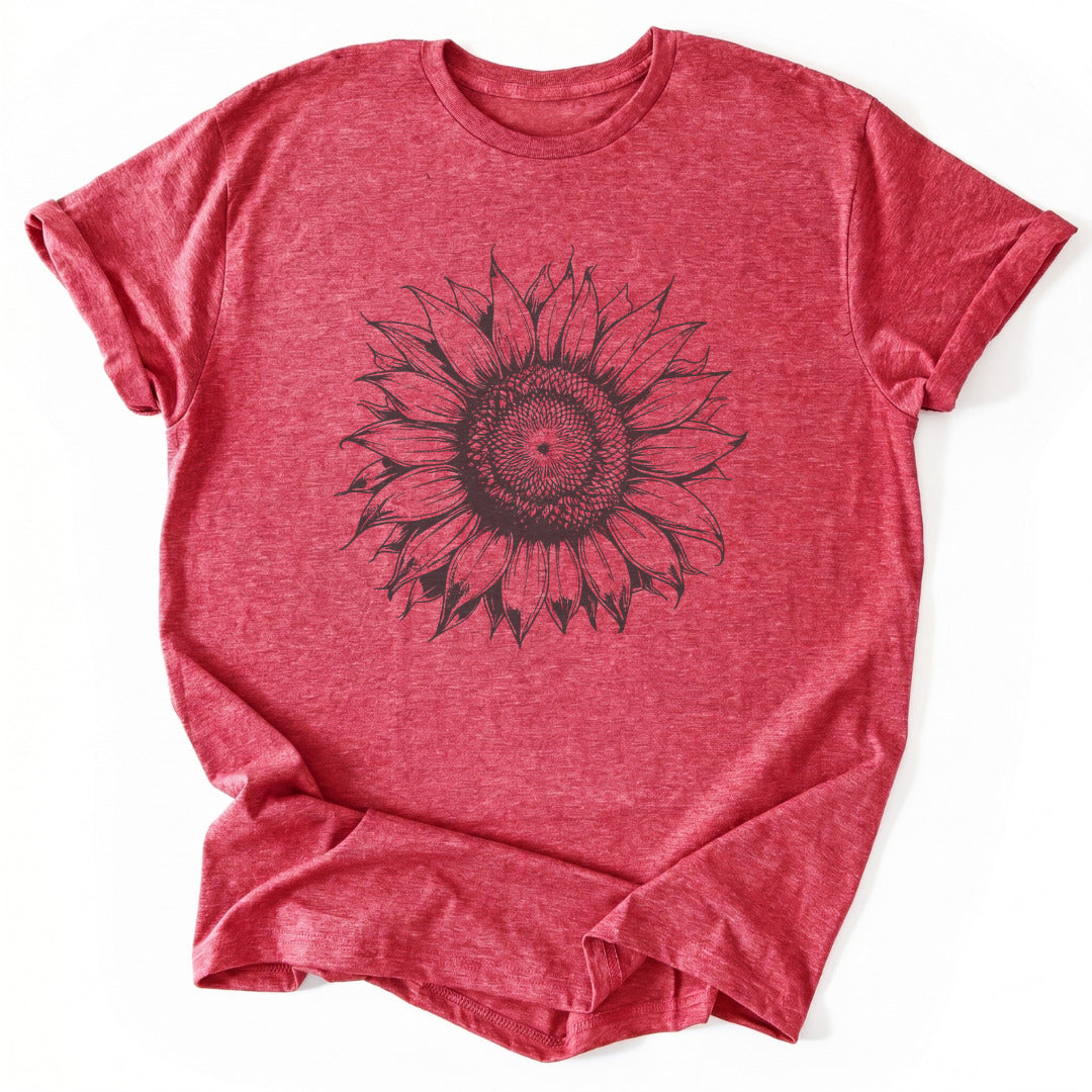 Sunflower T-Shirt - Nature Graphic Tee - Gift for Nature Lovers - Unisex