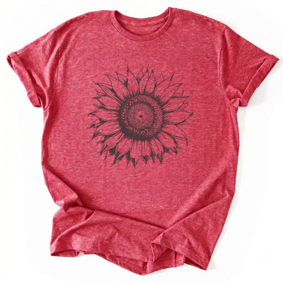 Sunflower T-Shirt - Nature Graphic Tee - Gift for Nature Lovers - Unisex