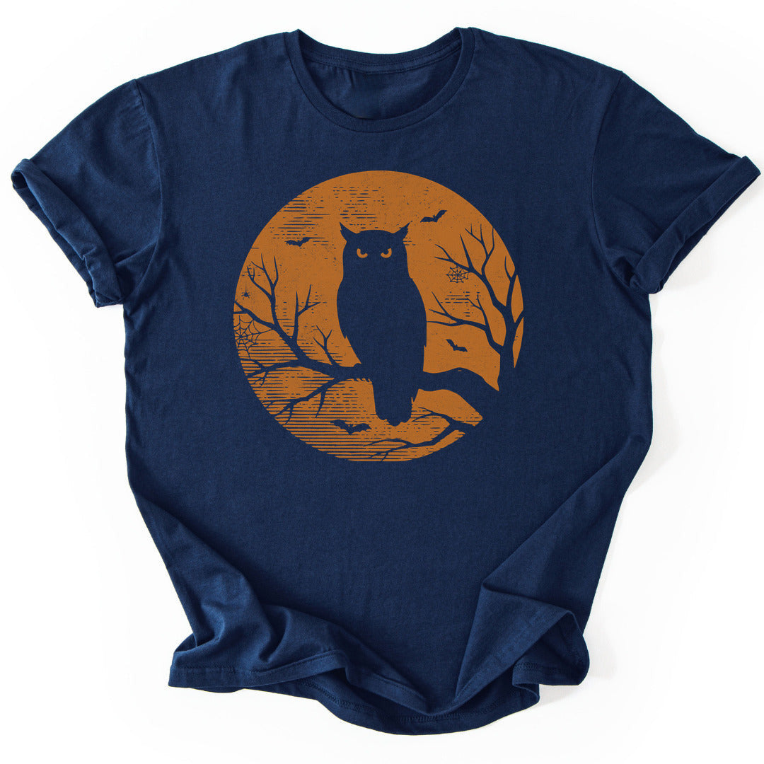 Spooky Owl T-Shirt - Nature Graphic Tee - Gift for Nature Lovers - Unisex