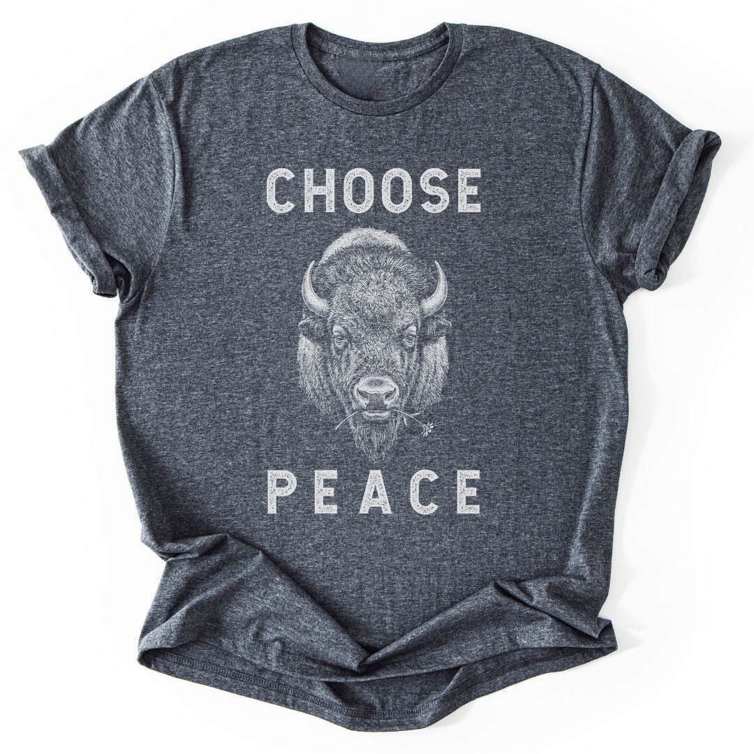 Choose Peace T-Shirt - Nature Graphic Tee - Gift for Nature Lovers - Unisex