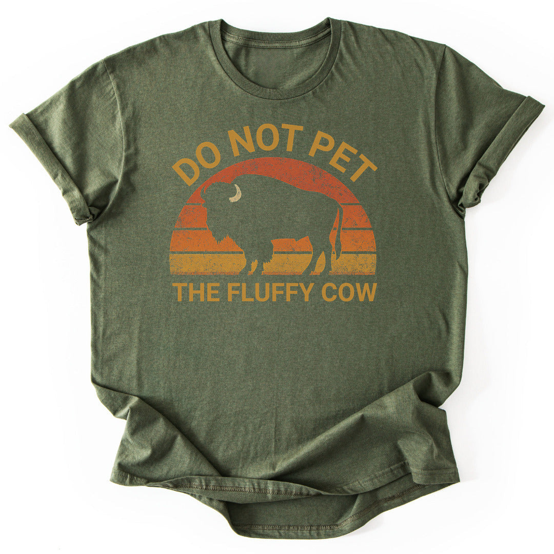 The Fluffy Cow Funny T-Shirt - Nature Graphic Tee - Gift for Nature Lovers - Unisex