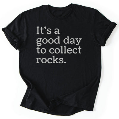Collecting Rocks T-Shirt - Nature Graphic Tee - Gift for Nature Lovers - Unisex