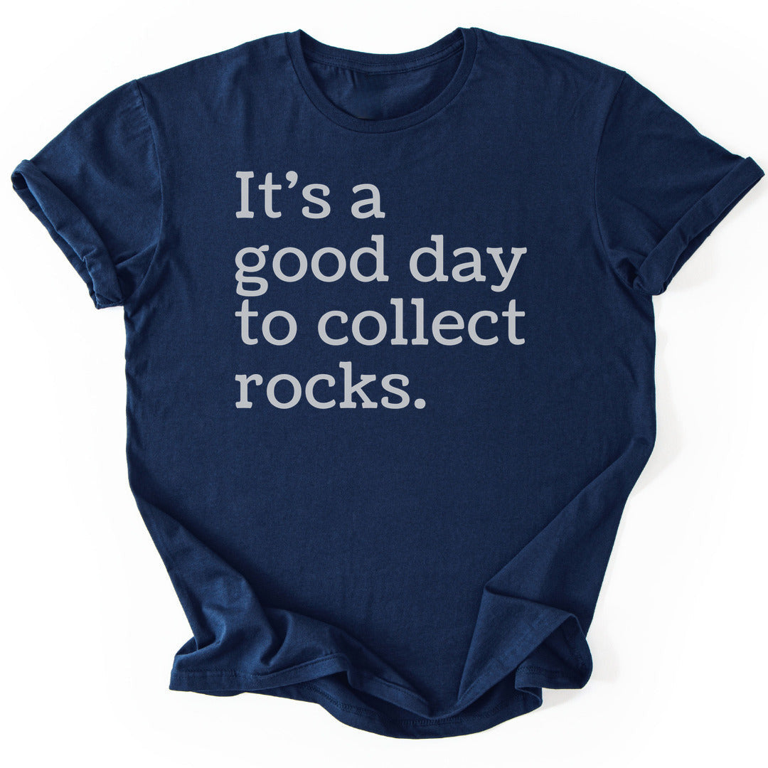 Collecting Rocks T-Shirt - Nature Graphic Tee - Gift for Nature Lovers - Unisex