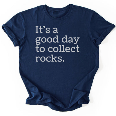 Collecting Rocks T-Shirt - Nature Graphic Tee - Gift for Nature Lovers - Unisex