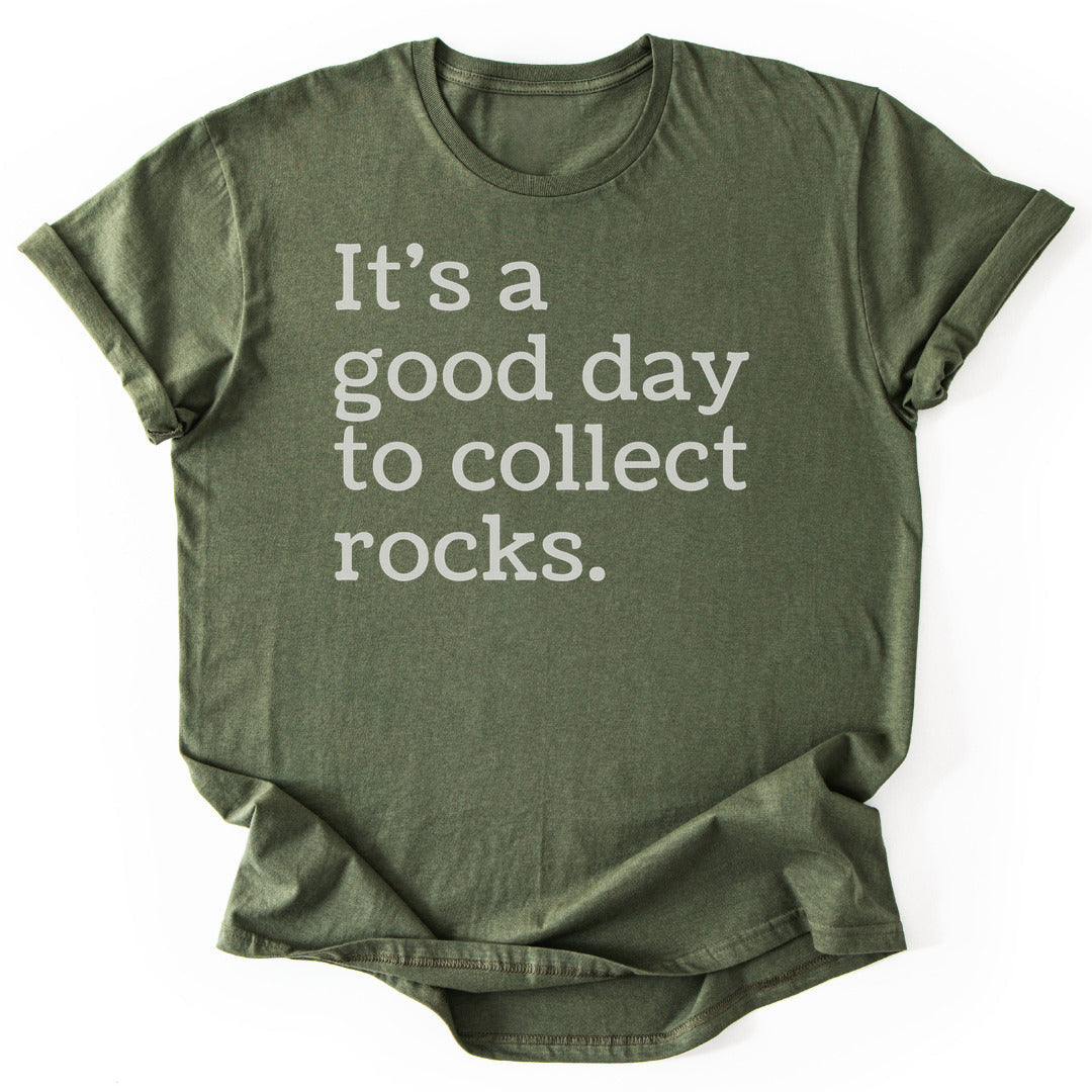 Collecting Rocks T-Shirt - Nature Graphic Tee - Gift for Nature Lovers - Unisex