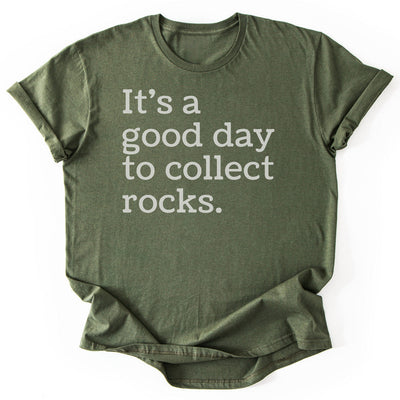 Collecting Rocks T-Shirt - Nature Graphic Tee - Gift for Nature Lovers - Unisex