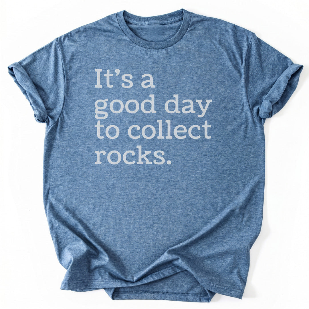 Collecting Rocks T-Shirt - Nature Graphic Tee - Gift for Nature Lovers - Unisex