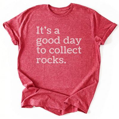 Collecting Rocks T-Shirt - Nature Graphic Tee - Gift for Nature Lovers - Unisex