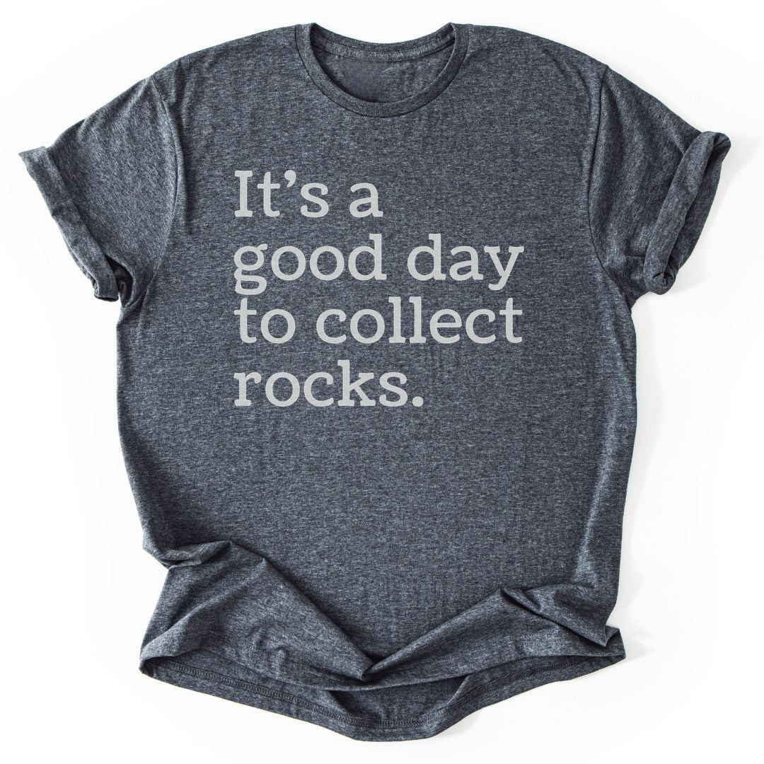 Collecting Rocks T-Shirt - Nature Graphic Tee - Gift for Nature Lovers - Unisex