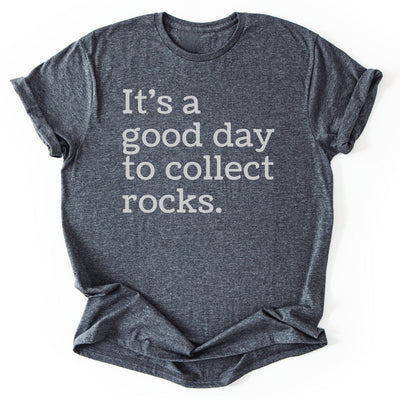 Collecting Rocks T-Shirt - Nature Graphic Tee - Gift for Nature Lovers - Unisex