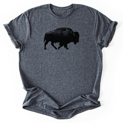 Lone Bison T-Shirt - Nature Graphic Tee - Gift for Nature Lovers - Unisex