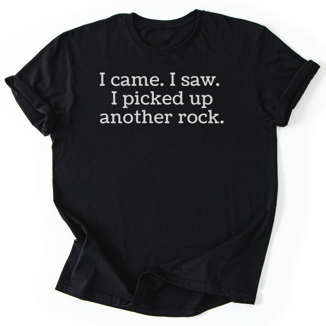 Rock Collector's Journey T-Shirt - Nature Graphic Tee - Gift for Nature Lovers - Unisex