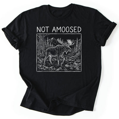 Moose Mood T-Shirt - Nature Graphic Tee - Gift for Nature Lovers - Unisex