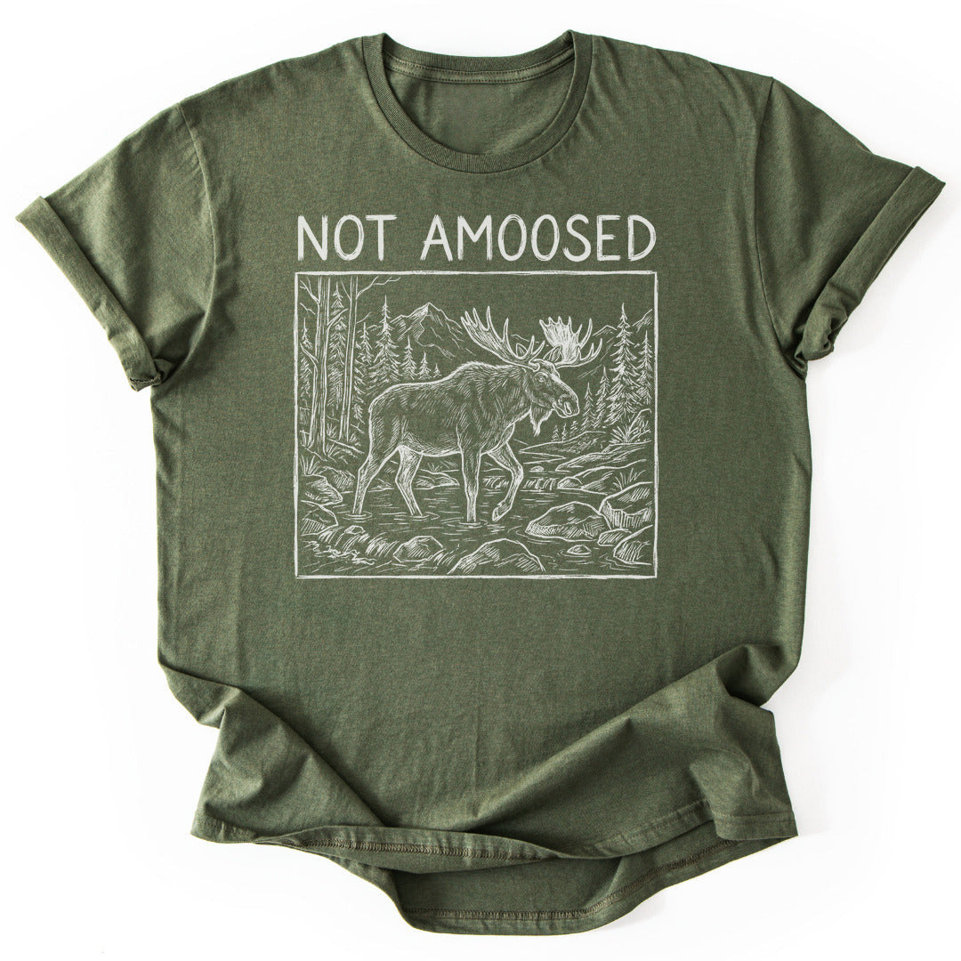 Moose Mood T-Shirt - Nature Graphic Tee - Gift for Nature Lovers - Unisex