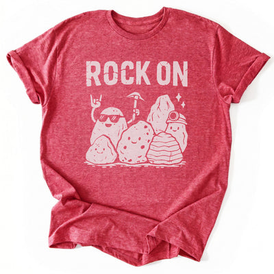 Rock On Funny T-Shirt - Nature Graphic Tee - Gift for Nature Lovers - Unisex