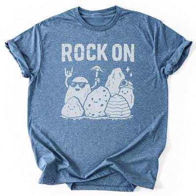 Rock On Funny T-Shirt - Nature Graphic Tee - Gift for Nature Lovers - Unisex