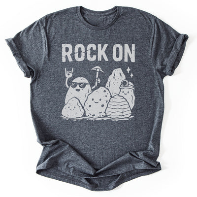 Rock On Funny T-Shirt - Nature Graphic Tee - Gift for Nature Lovers - Unisex