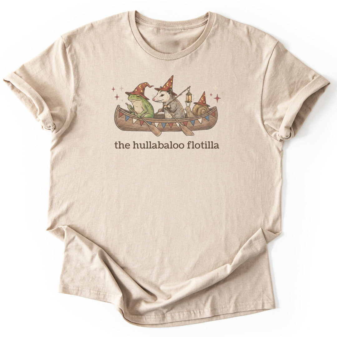 The Hullabaloo Flotilla T-Shirt - Nature Graphic Tee - Gift for Nature Lovers - Unisex