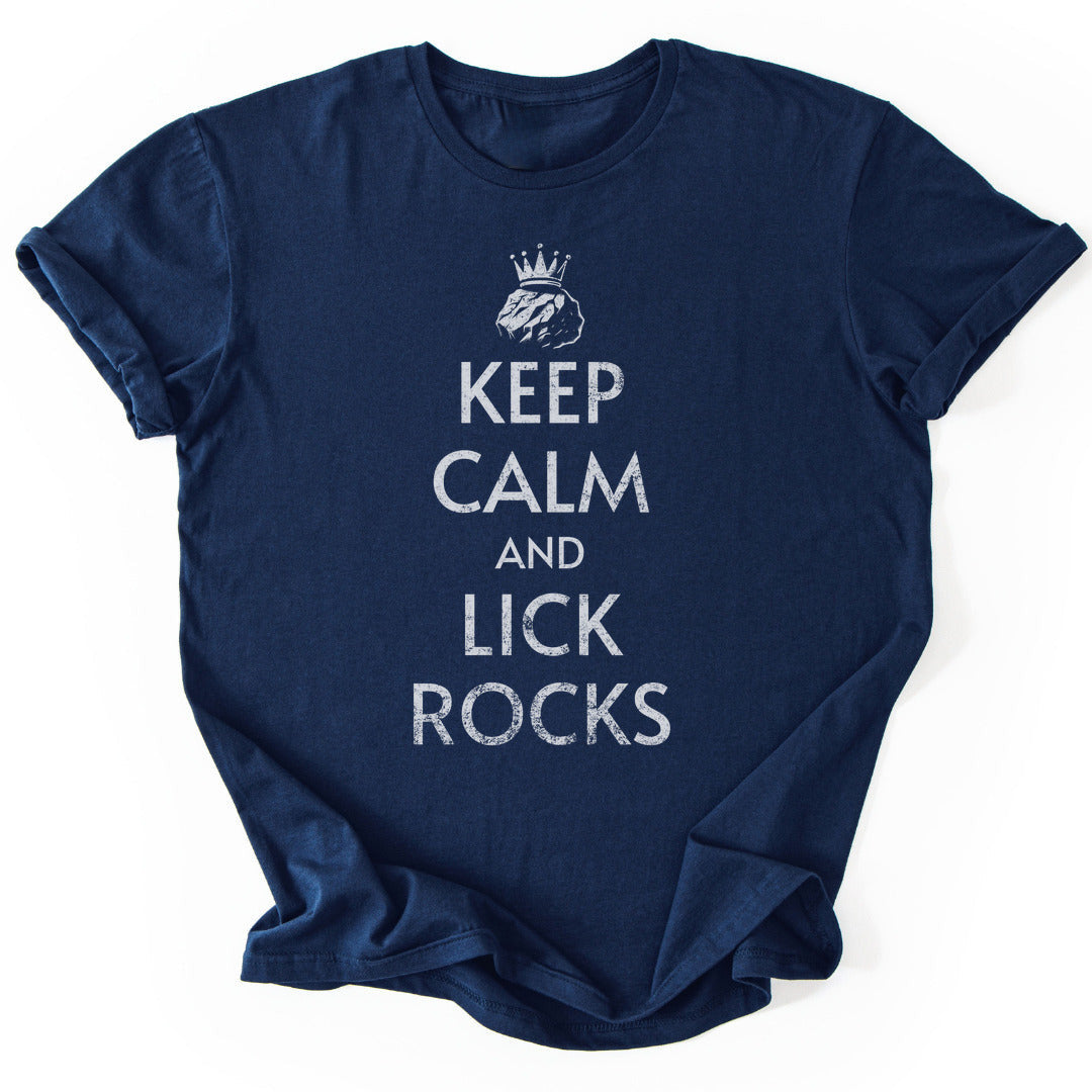 Keep Calm Rocks T-Shirt - Nature Graphic Tee - Gift for Nature Lovers - Unisex