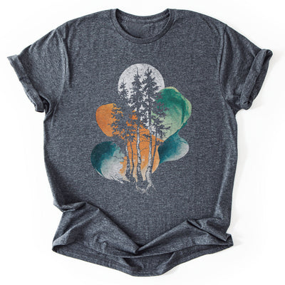 Trees Abstract T-Shirt - Nature Graphic Tee - Gift for Nature Lovers - Unisex