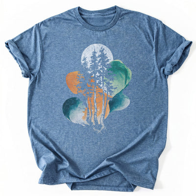 Trees Abstract T-Shirt - Nature Graphic Tee - Gift for Nature Lovers - Unisex