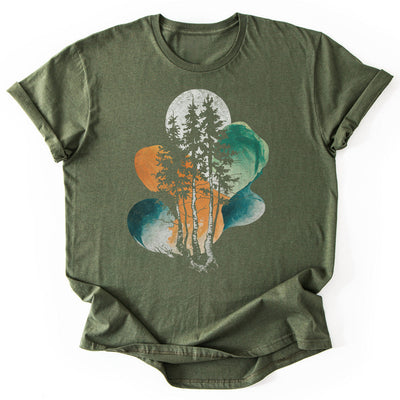 Trees Abstract T-Shirt - Nature Graphic Tee - Gift for Nature Lovers - Unisex