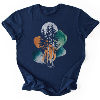Trees Abstract T-Shirt - Nature Graphic Tee - Gift for Nature Lovers - Unisex