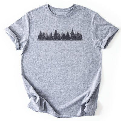Twilight Pines T-Shirt - Nature Graphic Tee - Gift for Nature Lovers - Unisex