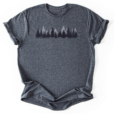 Twilight Pines T-Shirt - Nature Graphic Tee - Gift for Nature Lovers - Unisex