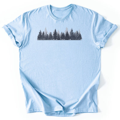 Twilight Pines T-Shirt - Nature Graphic Tee - Gift for Nature Lovers - Unisex