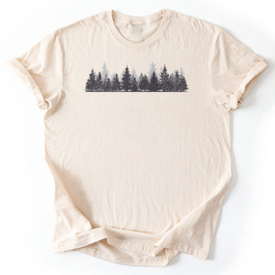 Twilight Pines T-Shirt - Nature Graphic Tee - Gift for Nature Lovers - Unisex