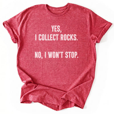 Collecting Rocks T-Shirt - Nature Graphic Tee - Gift for Nature Lovers - Unisex