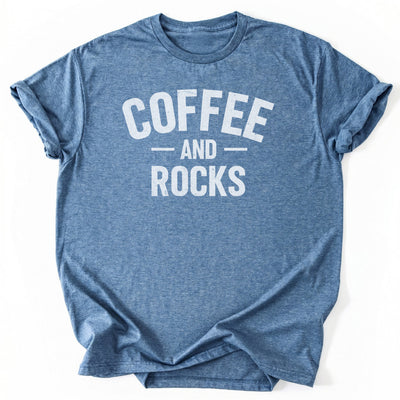 Coffee & Rocks T-Shirt - Nature Graphic Tee - Gift for Nature Lovers - Unisex
