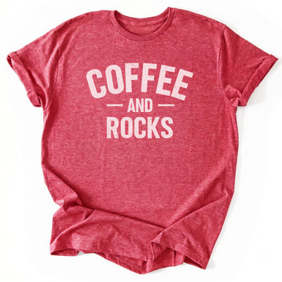Coffee & Rocks T-Shirt - Nature Graphic Tee - Gift for Nature Lovers - Unisex