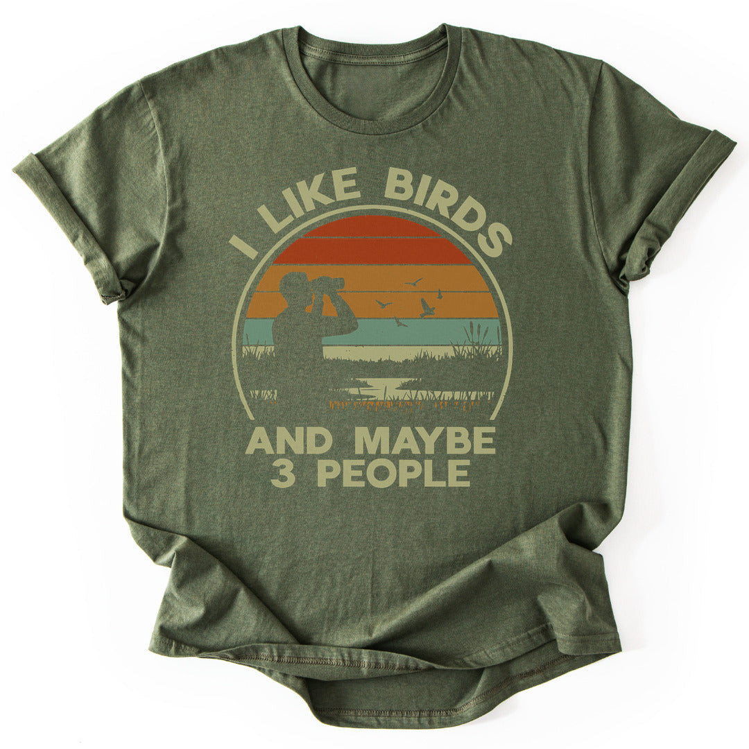Bird Lover T-Shirt - Nature Graphic Tee - Gift for Nature Lovers - Unisex