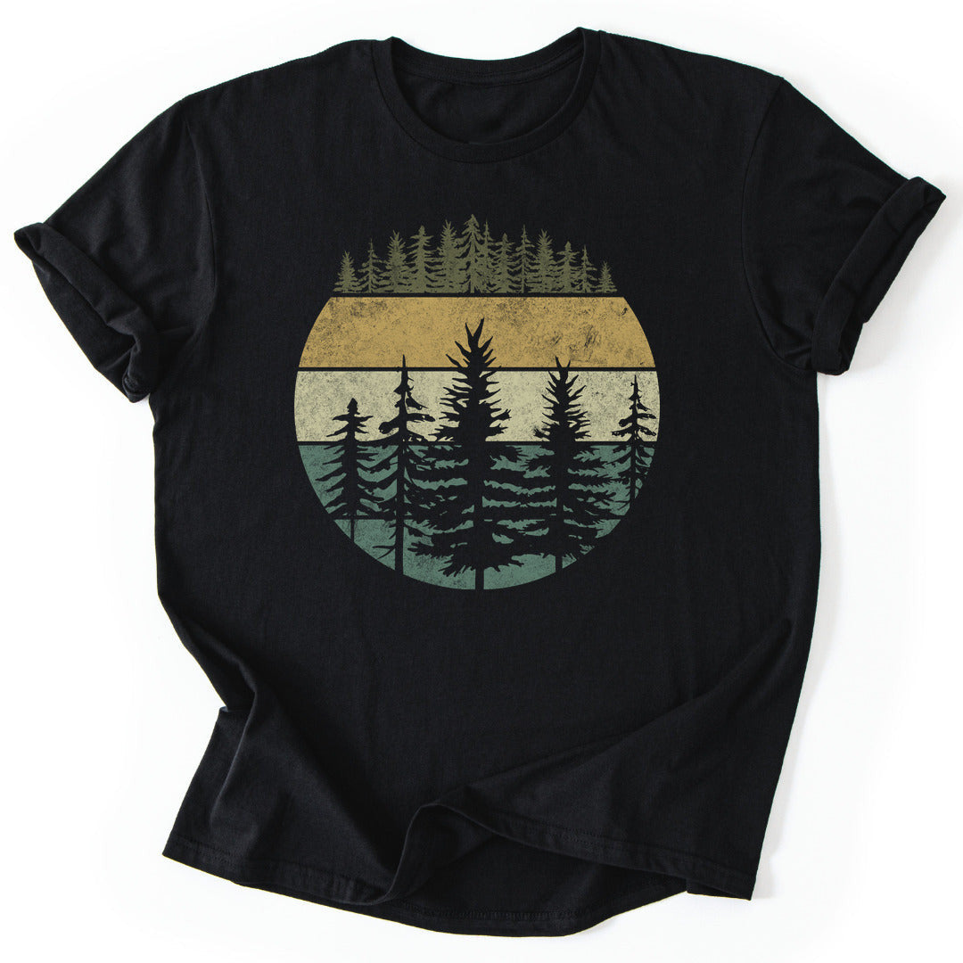 Forest Layers T-Shirt - Nature Graphic Tee - Gift for Nature Lovers - Unisex