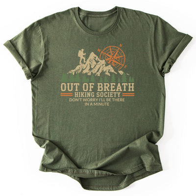 Out Of Breath Hiking Funny T-Shirt - Nature Graphic Tee - Gift for Nature Lovers - Unisex