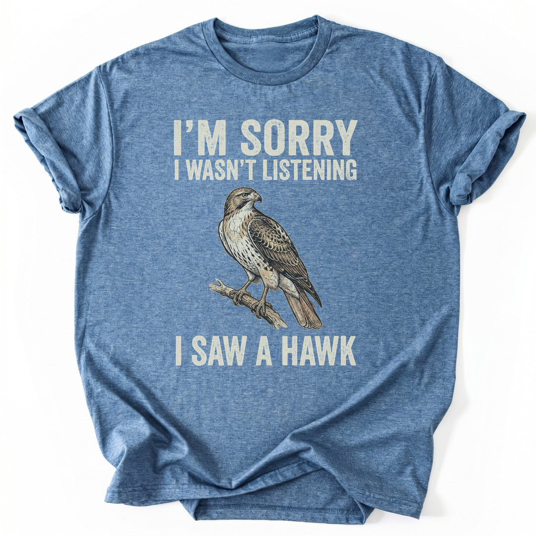 Unfocused Hawk T-Shirt - Nature Graphic Tee - Gift for Nature Lovers - Unisex