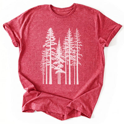 Pine Trees 2 T-Shirt - Nature Graphic Tee - Gift for Nature Lovers - Unisex